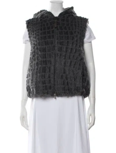 Pre-owned Brunello Cucinelli Virgin Wool Vest W/ Tags In Grey