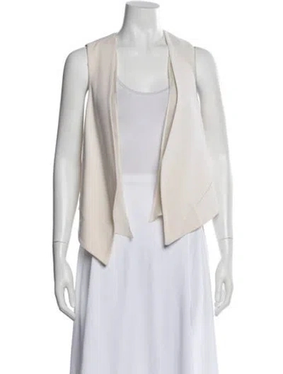 Pre-owned Brunello Cucinelli Virgin Wool Vest In White