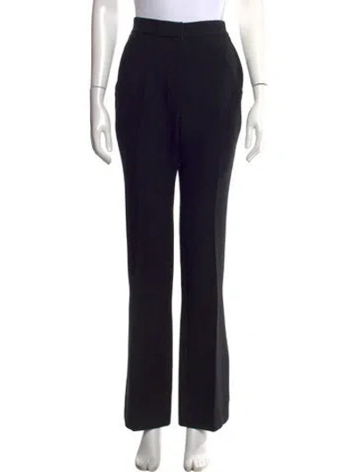 Pre-owned Brunello Cucinelli Virgin Wool Wide Leg Pants In Black