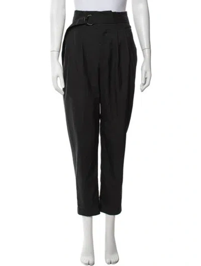 Pre-owned Brunello Cucinelli Virgin Wool Wide Leg Pants In Black