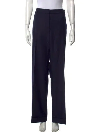 Pre-owned Brunello Cucinelli Virgin Wool Wide Leg Pants W/ Tags In Black