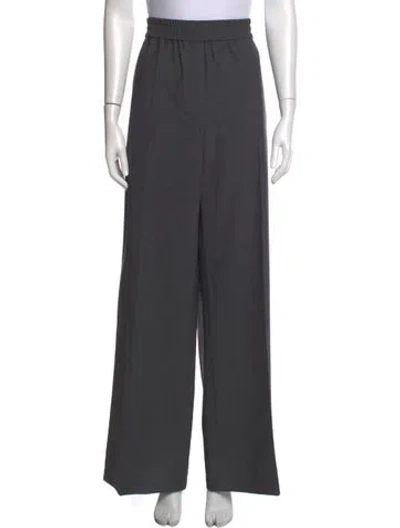 Pre-owned Brunello Cucinelli Virgin Wool Wide Leg Pants W/ Tags In Grey