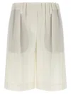 Brunello Cucinelli Viscose And Linen Bermuda Shorts Bermuda And Short White In White