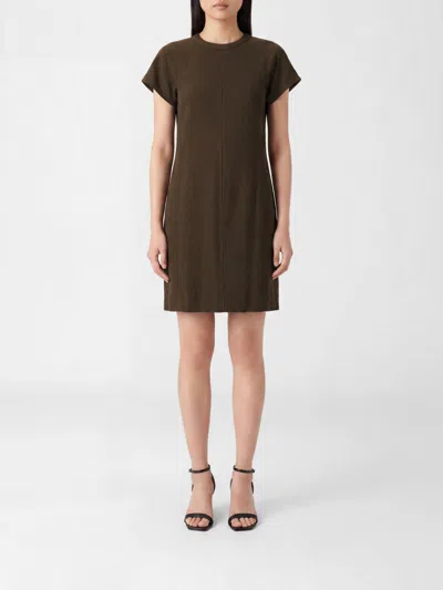 Brunello Cucinelli Dress Woman Color Brown In Blue