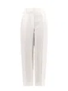 Brunello Cucinelli Cotton And Linen-blend Tapered Pants