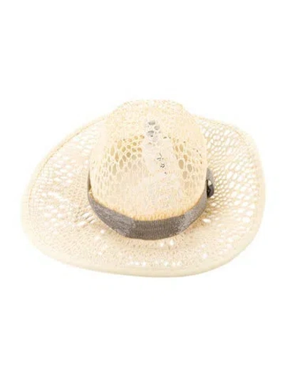 Pre-owned Brunello Cucinelli Viscose Hat In Yellow
