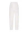 Brunello Cucinelli Women Slouchy Trousers In Viscose And Linen Fluid Twill With Moniline In Beige