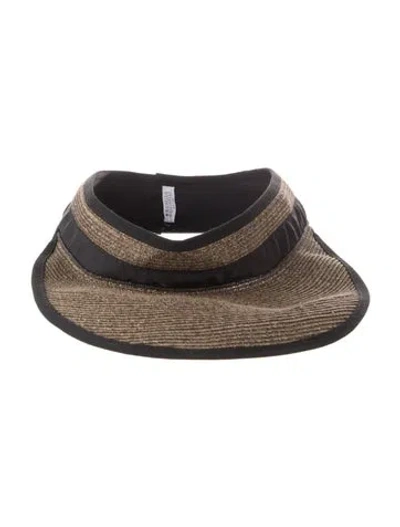 Pre-owned Brunello Cucinelli Visor Cap In Black/neutrals