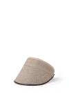 Brunello Cucinelli Straw Visor Hat In Desert