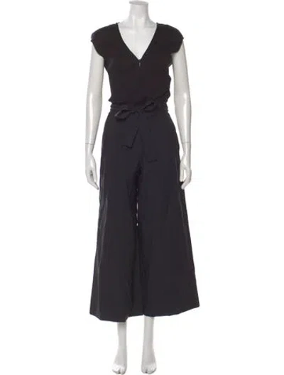 Pre-owned Brunello Cucinelli V-neck Jumpsuit In Black
