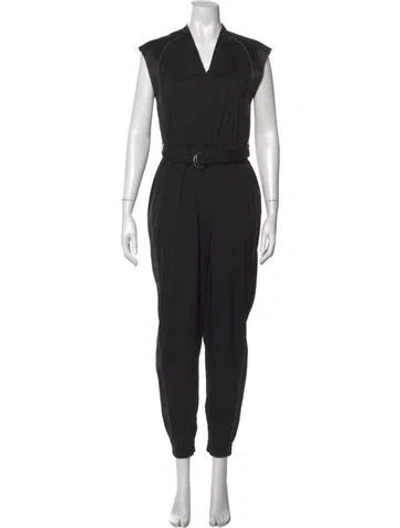Pre-owned Brunello Cucinelli V-neck Jumpsuit In Black