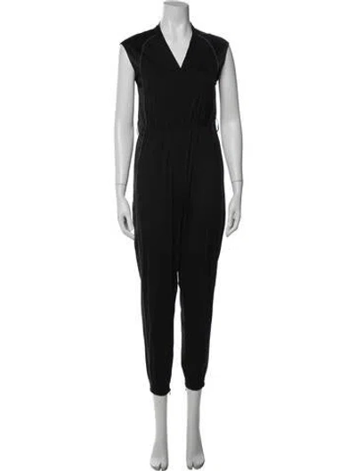 Pre-owned Brunello Cucinelli V-neck Jumpsuit In Black