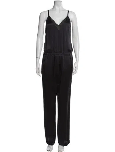 Pre-owned Brunello Cucinelli V-neck Jumpsuit In Gray