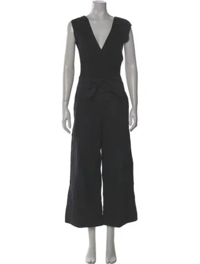 Pre-owned Brunello Cucinelli V-neck Jumpsuit In Gray