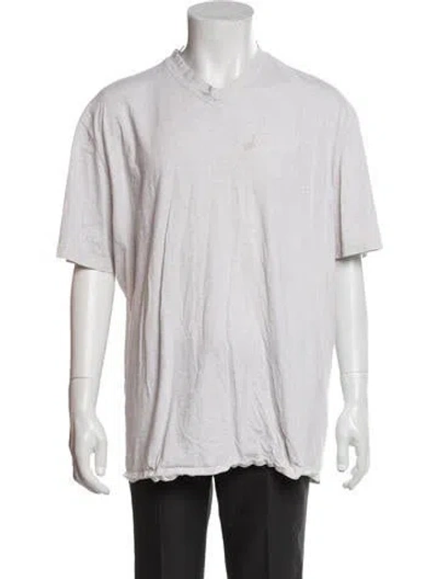 Pre-owned Brunello Cucinelli V-neck Short Sleeve T-shirt In Gray