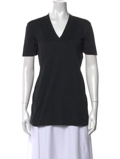 Pre-owned Brunello Cucinelli V-neck Short Sleeve T-shirt In Gray