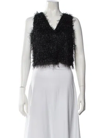 Pre-owned Brunello Cucinelli V-neck Sleeveless Crop Top W/ Tags In White