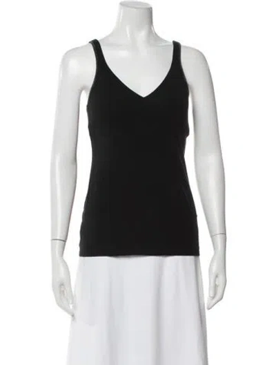 Pre-owned Brunello Cucinelli V-neck Sleeveless Top In Gray
