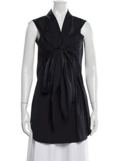 Pre-owned Brunello Cucinelli V-neck Sleeveless Tunic In Blue