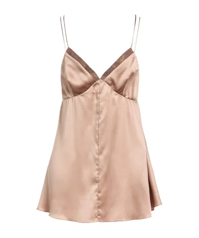 Brunello Cucinelli V-neck Suspenders In Pink