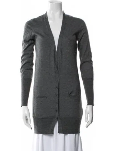 Pre-owned Brunello Cucinelli V-neck Sweater In Blue