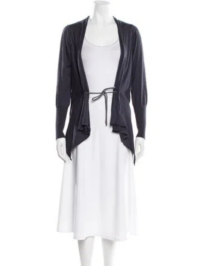 Pre-owned Brunello Cucinelli V-neck Sweater In Blue