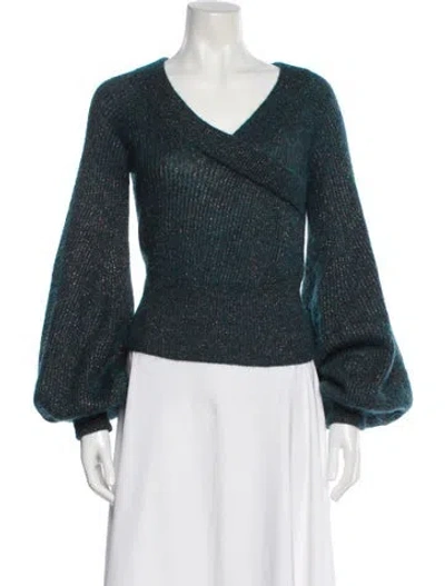 Pre-owned Brunello Cucinelli V-neck Sweater In Blue
