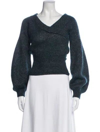 Pre-owned Brunello Cucinelli V-neck Sweater In Blue