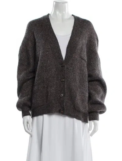 Pre-owned Brunello Cucinelli V-neck Sweater In Brown