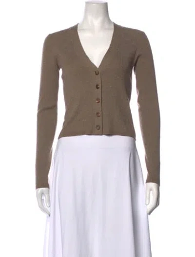 Pre-owned Brunello Cucinelli V-neck Sweater In Brown