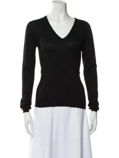 Pre-owned Brunello Cucinelli V-neck Sweater In Gray