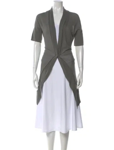 Pre-owned Brunello Cucinelli V-neck Sweater In Gray