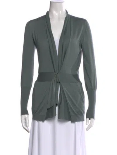 Pre-owned Brunello Cucinelli V-neck Sweater In Green