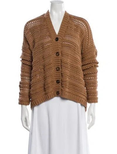 Pre-owned Brunello Cucinelli V-neck Sweater In Neutral