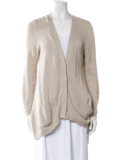 Pre-owned Brunello Cucinelli V-neck Sweater In Neutral