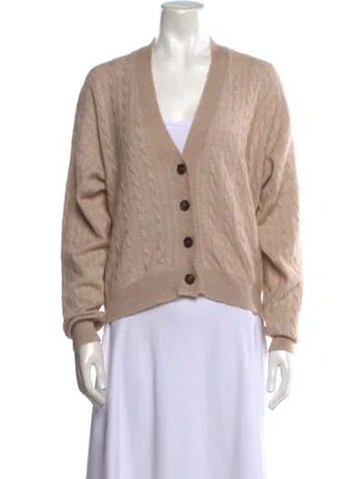 Pre-owned Brunello Cucinelli V-neck Sweater In Neutral