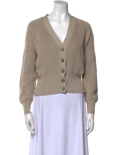 Pre-owned Brunello Cucinelli V-neck Sweater In Neutral