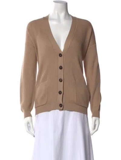 Pre-owned Brunello Cucinelli V-neck Sweater In Neutral