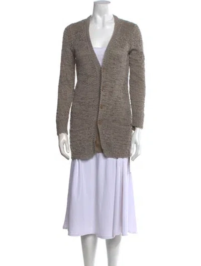 Pre-owned Brunello Cucinelli V-neck Sweater In Neutral
