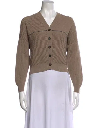 Pre-owned Brunello Cucinelli V-neck Sweater In Neutral