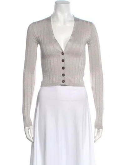 Pre-owned Brunello Cucinelli V-neck Sweater In Neutral