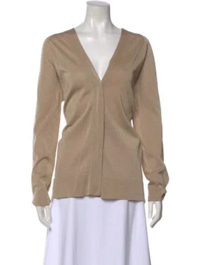 Pre-owned Brunello Cucinelli V-neck Sweater In Neutral