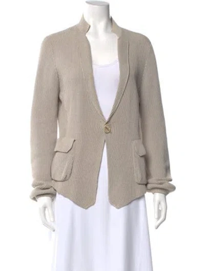 Pre-owned Brunello Cucinelli V-neck Sweater In Neutral