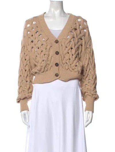 Pre-owned Brunello Cucinelli V-neck Sweater In Neutral