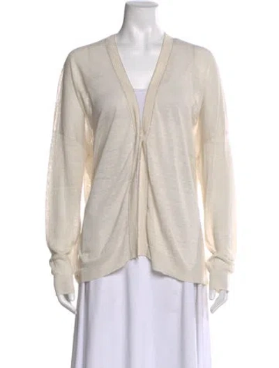 Pre-owned Brunello Cucinelli V-neck Sweater In Neutral