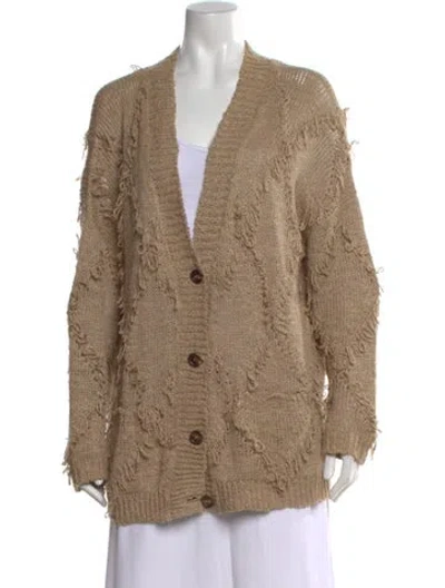 Pre-owned Brunello Cucinelli V-neck Sweater In Neutral