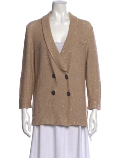 Pre-owned Brunello Cucinelli V-neck Sweater In Neutral