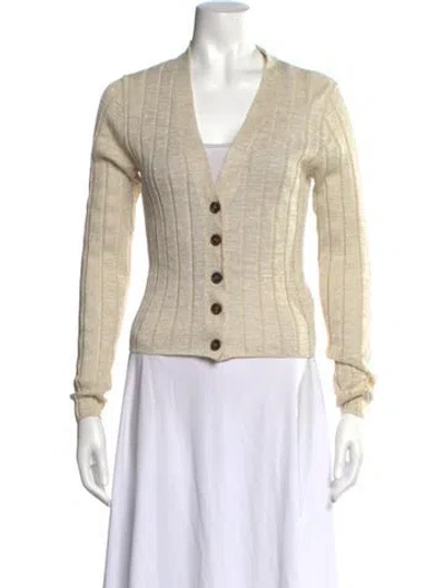 Pre-owned Brunello Cucinelli V-neck Sweater In Neutral