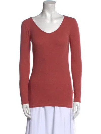 Pre-owned Brunello Cucinelli V-neck Sweater In Pink