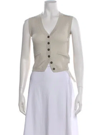 Pre-owned Brunello Cucinelli V-neck Sweater W/ Tags